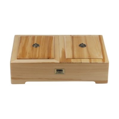 Boîte de Rangement pour Sachets de Thé en Bois avec Chauffe-Sachet Herbal