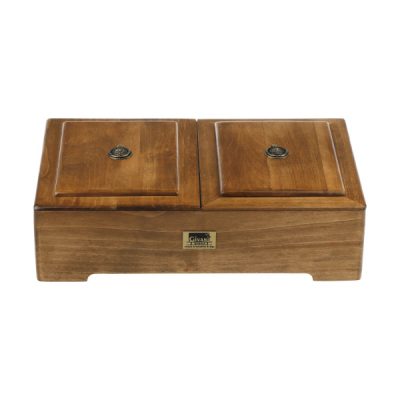 Boîte de Rangement pour Sachets de Thé en Bois avec Chauffe-Sachet Herbal I