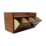 Porte-sachets de thé en bois vertical modèle Hiva