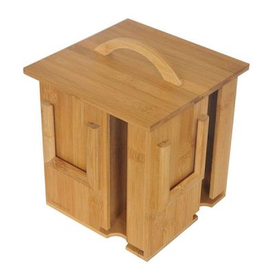Boîte organisatrice en bois pour sachets de thé Zhav