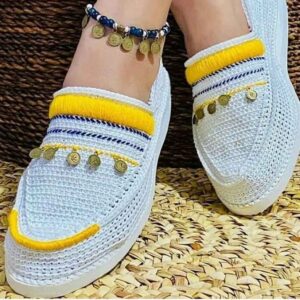 Chaussures Giveh – Chaussures traditionnelles perses respirantes faites à la main Modèle Pièce de Monnaie