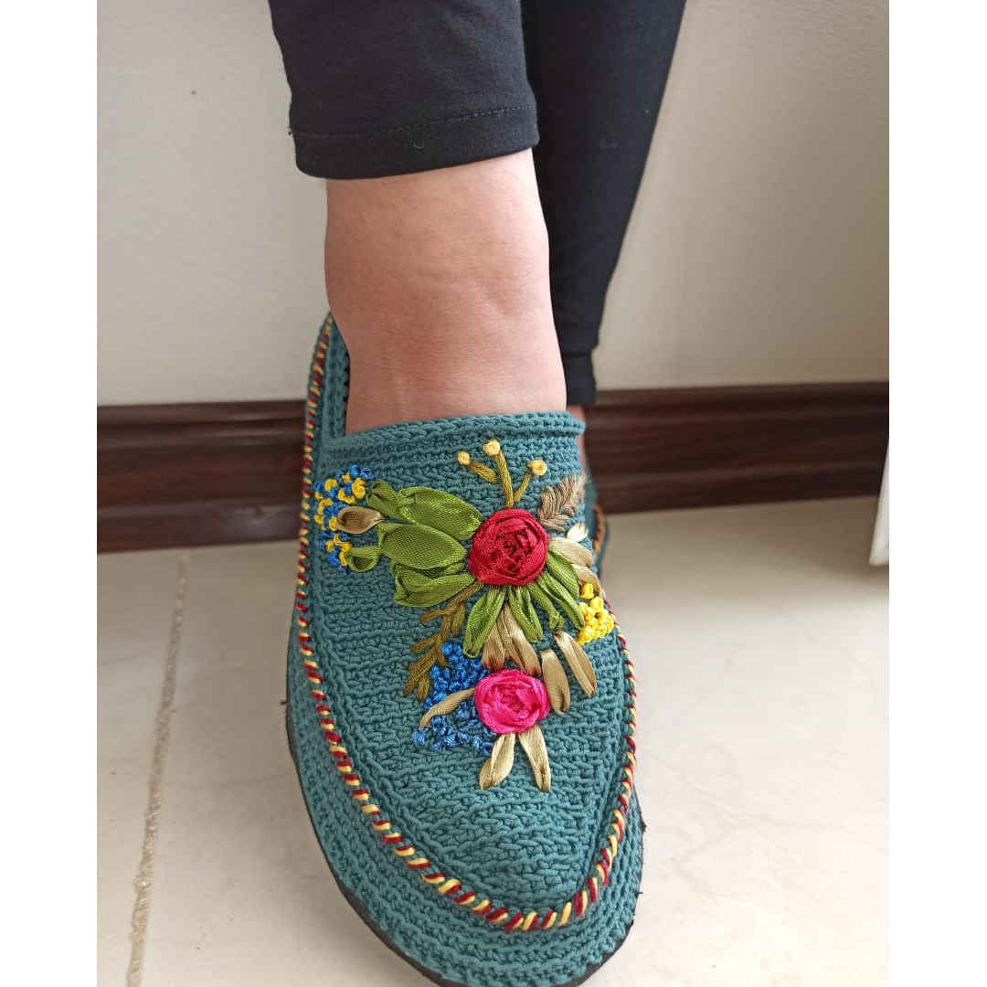 Chaussures Giveh - Chaussures traditionnelles perses respirantes faites à la main Modèle Fleur