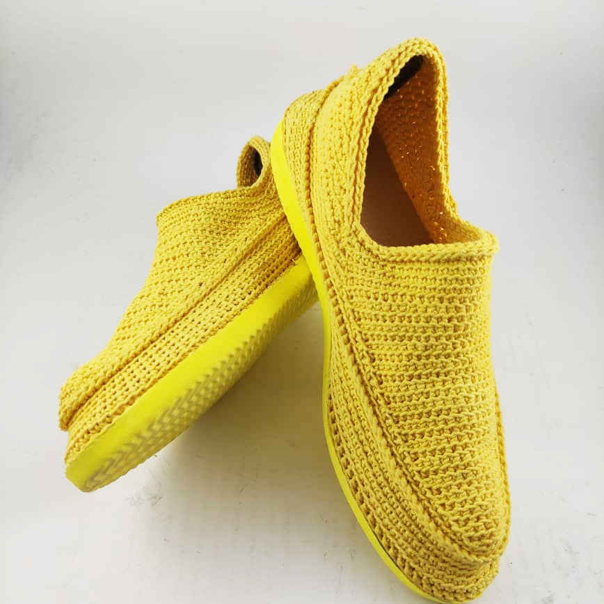 Chaussures Giveh - Chaussures traditionnelles perses respirantes faites à la main Modèle Soleil Jaune