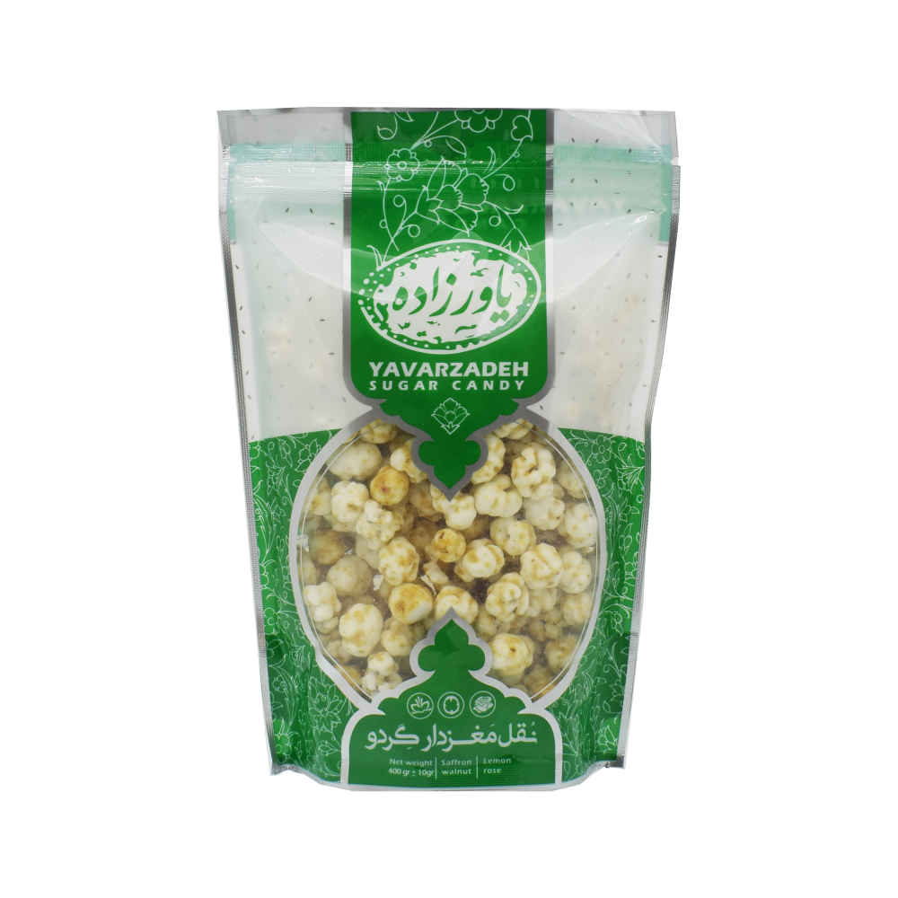 Noghl persan – Bonbon aux noix enrobé de sucre avec pétales de bigaradier (3x)