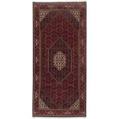 Tapis persan tribal runner noué à la main 2 mètres modèle Hoor
