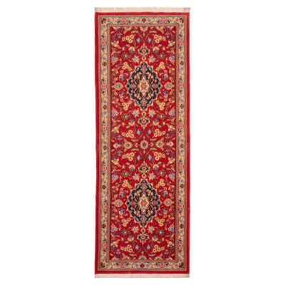 Tapis persan runner noué à la main 2 mètres modèle Nafas Qom