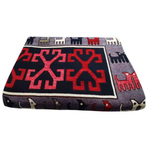 Grand tapis de sol intérieur de style bohème persan Ashayer