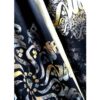 Châle en soie imprimé perse double face – Calligraphie artistique Hich