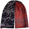 Châle en soie imprimé perse double face – Calligraphie artistique Khatoon