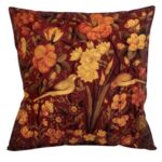 Housse de coussin en velours persan marron – Design Bolbol (Set de 2)