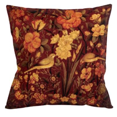 Housse de coussin en velours persan marron – Design Bolbol (Set de 2)