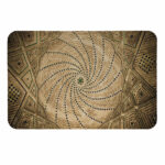 Indoor Doormat for Home Decor – Non-Slip Persian-Inspired Printed Mosque