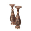 Vase décoratif en cuivre persan gravé fait main design Lavin - Set de 2