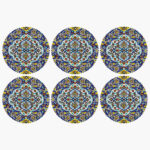 Set de sets de table en tissu Sous l’assiette – Modèle Kaashi