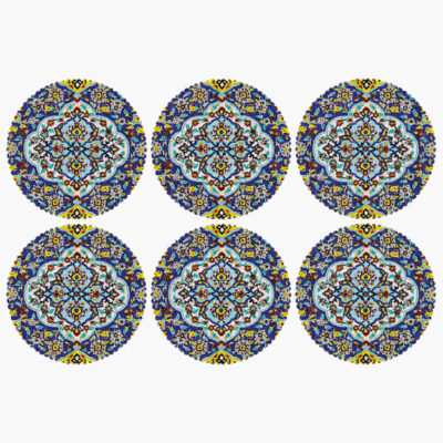 Set de sets de table en tissu Sous l’assiette – Modèle Kaashi