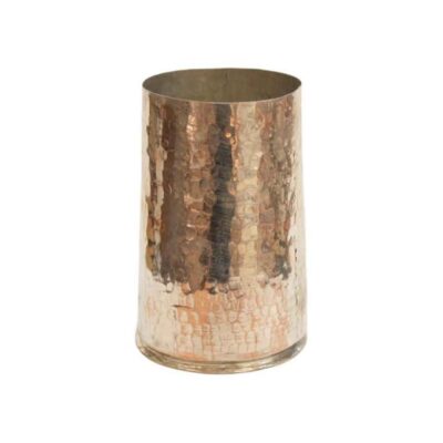 Vase décoratif persan en cuivre martelé fait main Minimal