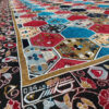 Grand tapis de sol intérieur de style bohème persan Kandovan