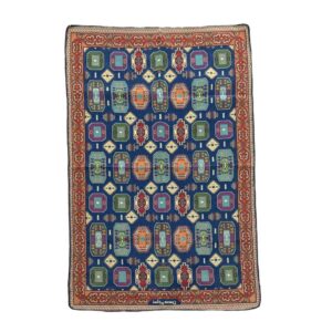 Grand tapis de sol intérieur de style bohème persan Mohsen