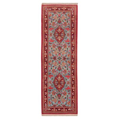Tapis persan runner noué à la main modèle Sahar Qom