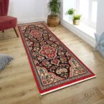 Tapis persan runner noué à la main Isfahan laine Shahreza