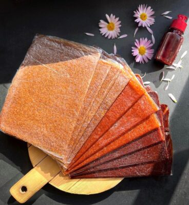 Lavaschak maison persan à l’abricot – Rouleau de cuir de fruit aigre, 800g