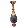 Vase en cuivre décoratif peint à la main avec émail Minakari persan Fariba