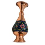 Vase en cuivre décoratif peint à la main avec émail Minakari persan Sina