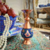 Vase en cuivre décoratif peint à la main avec émail Minakari persan Soraya