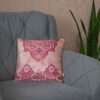 Housse de coussin en velours persan - Design Rose (Set de 2)