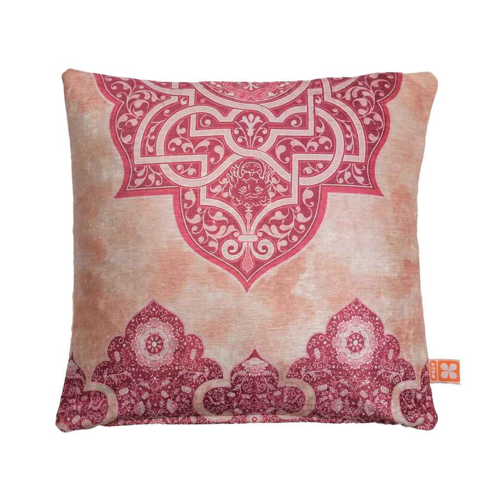 Housse de coussin en velours persan - Design Rose (Set de 2)