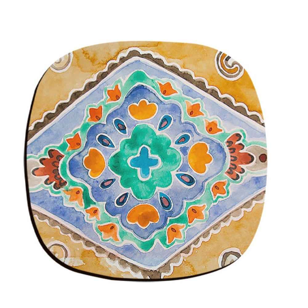 Ensemble de sous-verres artistiques avec le design Abrang