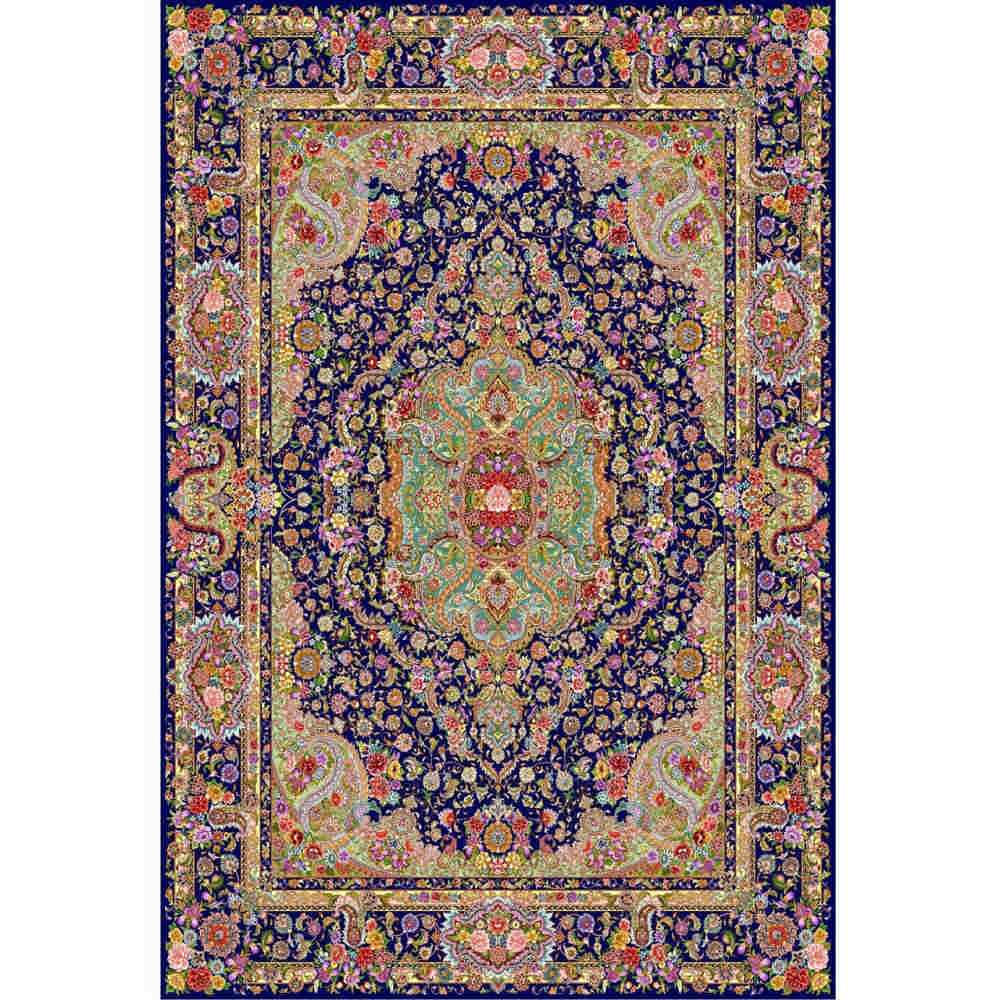 Grand tapis de sol intérieur de style bohème persan Nafis