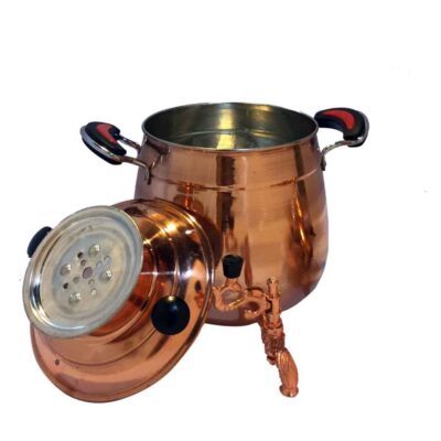 Samovar de thé en cuivre persan pour cuisinière 5 litres