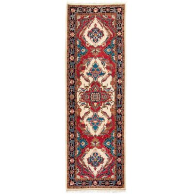 Tapis persan runner noué à la main modèle Atoosa Heriz