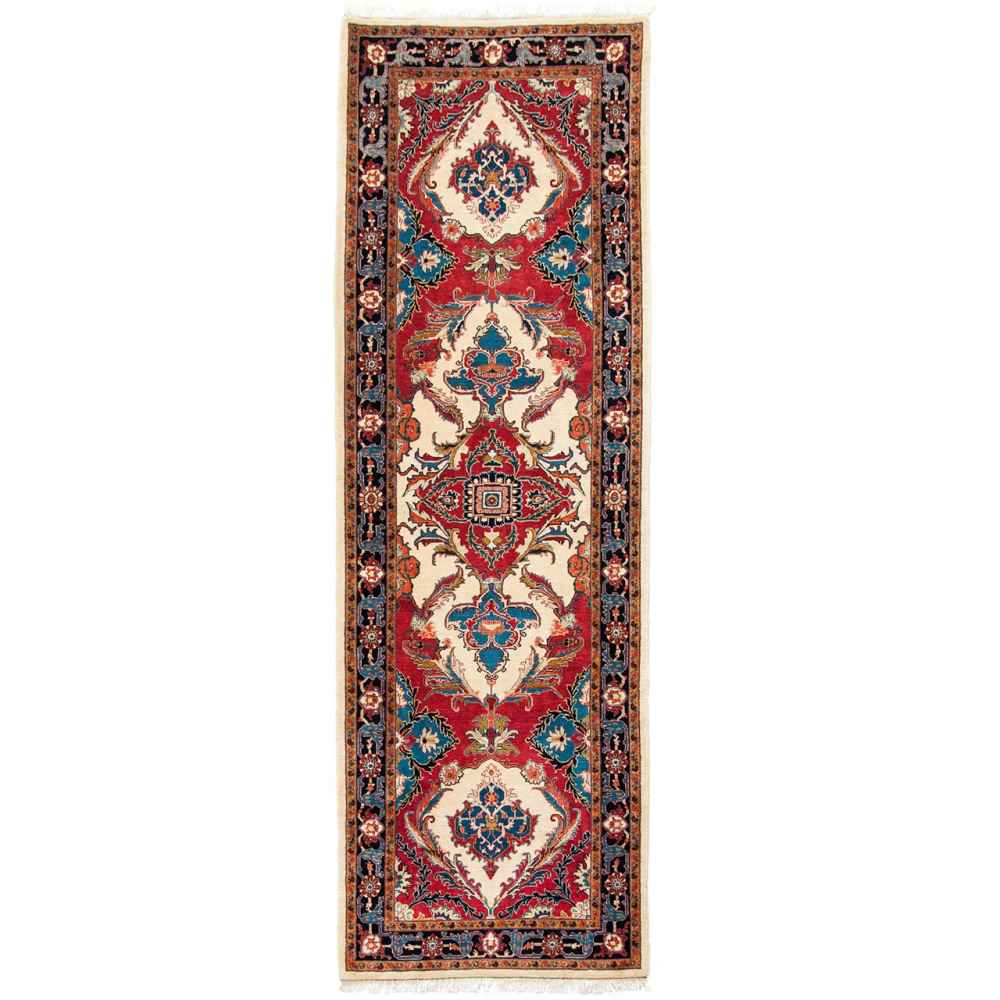 Tapis persan runner noué à la main modèle Atoosa Heriz