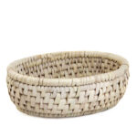 Panier de rangement en feuille de palmier tissé à la main persan modèle Hanieh