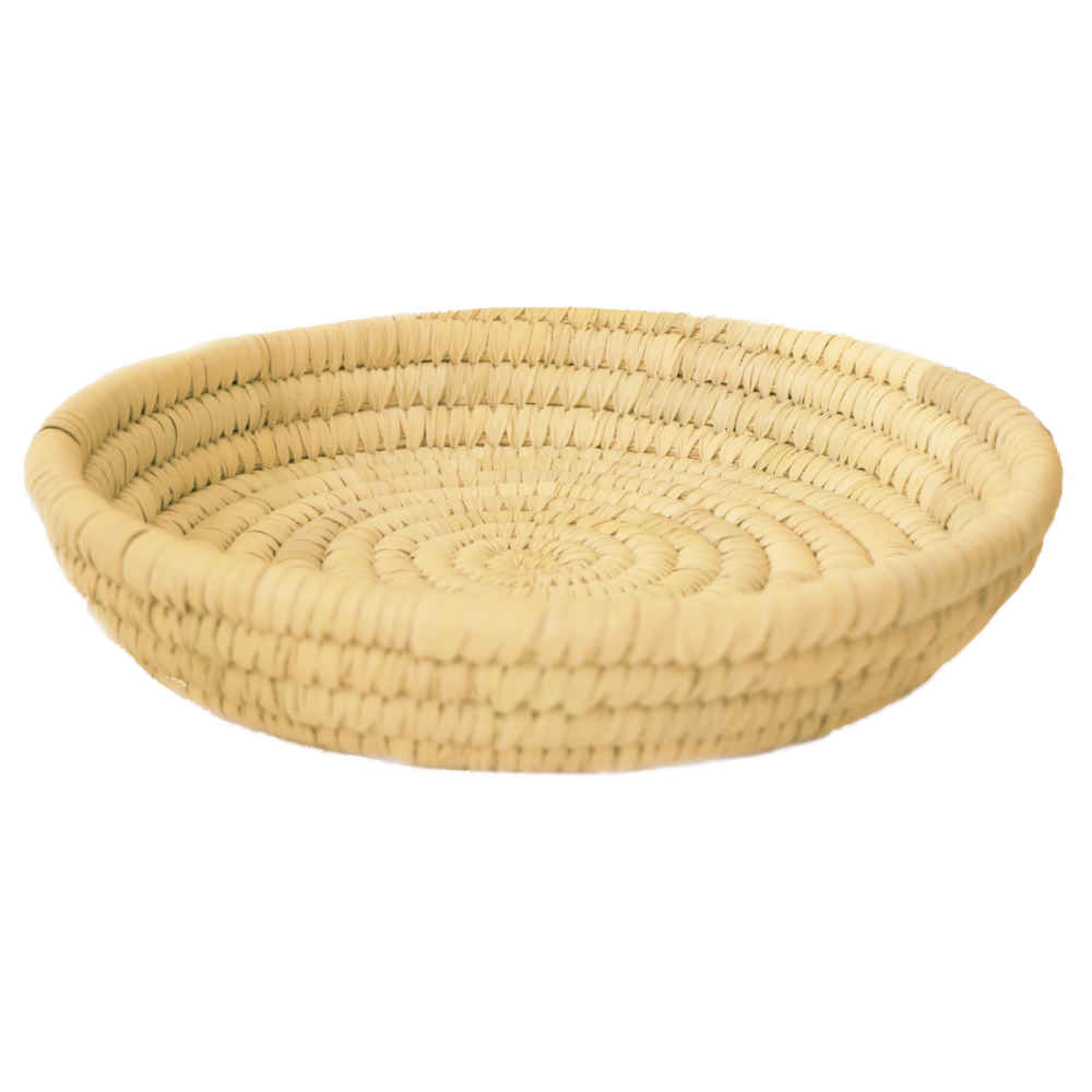 Panier de rangement en feuille de palmier tissé à la main persan modèle Hima