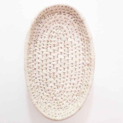 Panier en feuille de palmier tissé à la main persan modèle Leyli