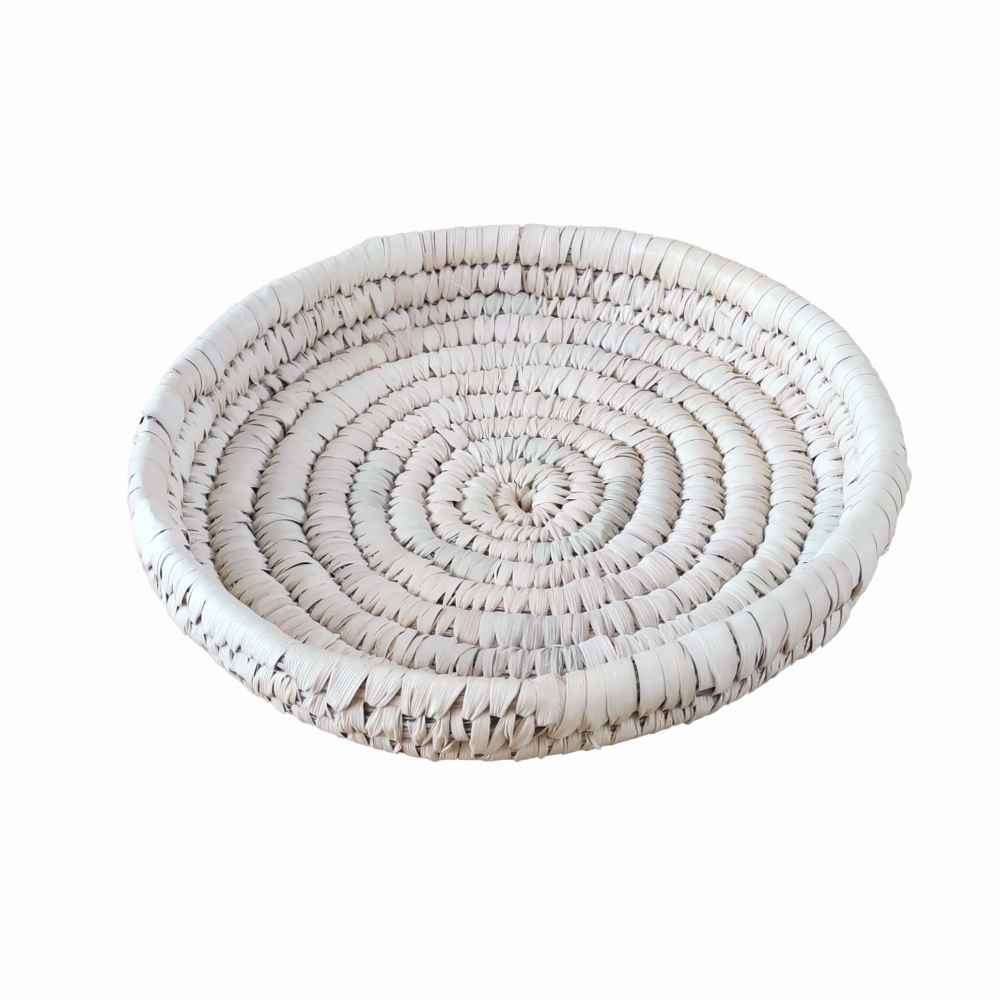 Panier en feuille de palmier tissé à la main persan modèle Tahoora