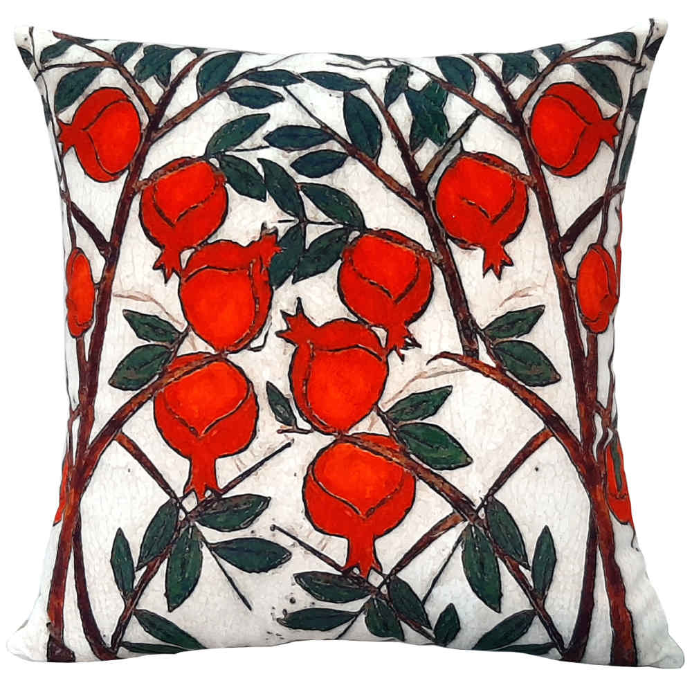 Housse de coussin en velours persan - Design Baghe Anar (Set de 2)