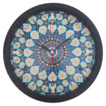 Horloge murale analogique inspirée de la Perse avec motif – Afsoon