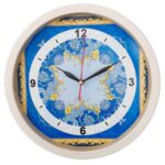 Horloge murale analogique inspirée de la Perse avec motif – Arya