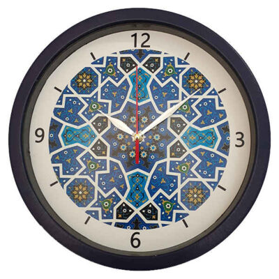 Horloge murale analogique inspirée de la Perse avec motif – Omid