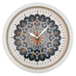 Horloge murale analogique inspirée de la Perse avec motif – Toranj