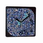 Horloge murale analogique inspirée de la Perse avec motif – Eslimi