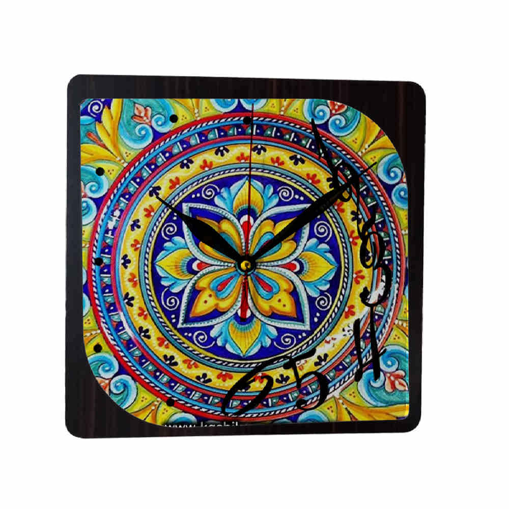 Horloge murale analogique inspirée de la Perse avec motif - Toranj