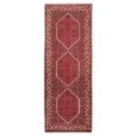 Tapis persan runner noué à la main Médaillon Toranj
