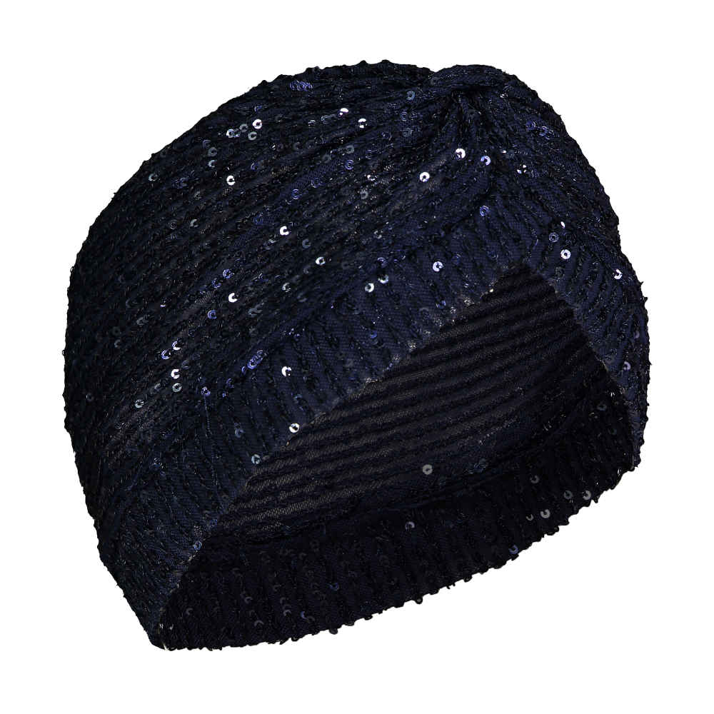 Sequin Head Scarf Turban Model HRM1016