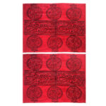 Set de 2 sets de table rouges en tissu Sous l’assiette – Modèle Anar