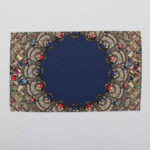 Set de 4 sets de table bleus en tissu Sous l’assiette – Modèle Gohar